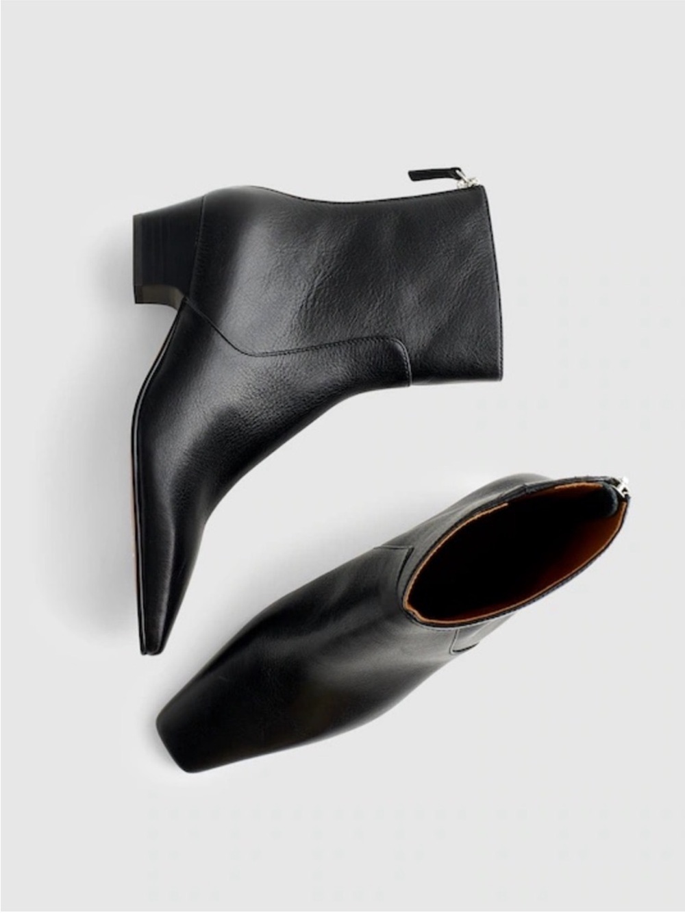 Madewell The Lexie Ankle Boot in True Black Leather Size 8.5 - Picture 2 of 11